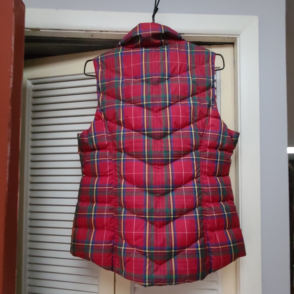 LANDSEND Puffer Vest BNWT XS plaid - Picture 9 of 15